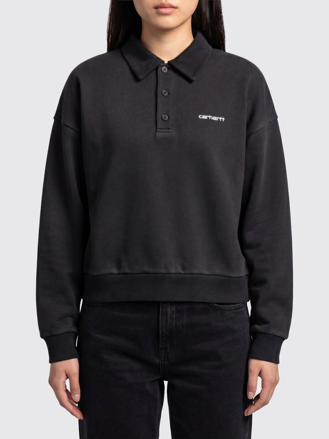 カーハートダブリューアイピー CARHARTT WIP スポーツシャツ レディース 黒いこと Polo I036291 関税 貨物輸送無料 2026SS gi