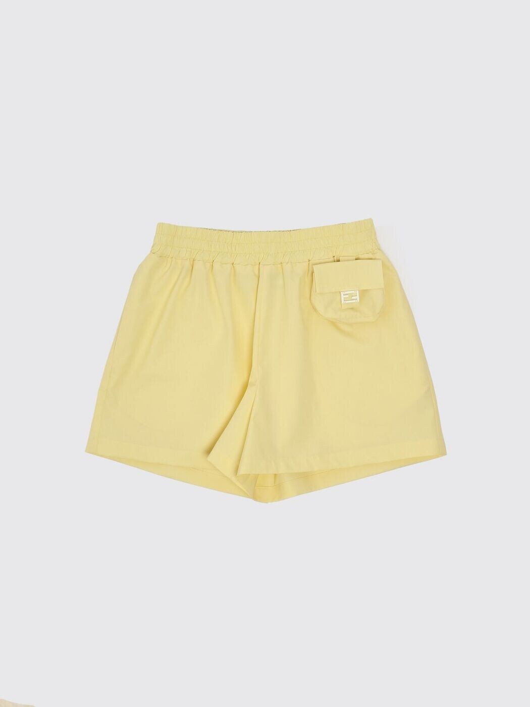 FENDI FENDI 遊撃手ズボン下 ズボン下 さる股引き ガールズ 黄色 Shorts JFF397AEXZ 関税 貨物輸送無料 2026SS gi