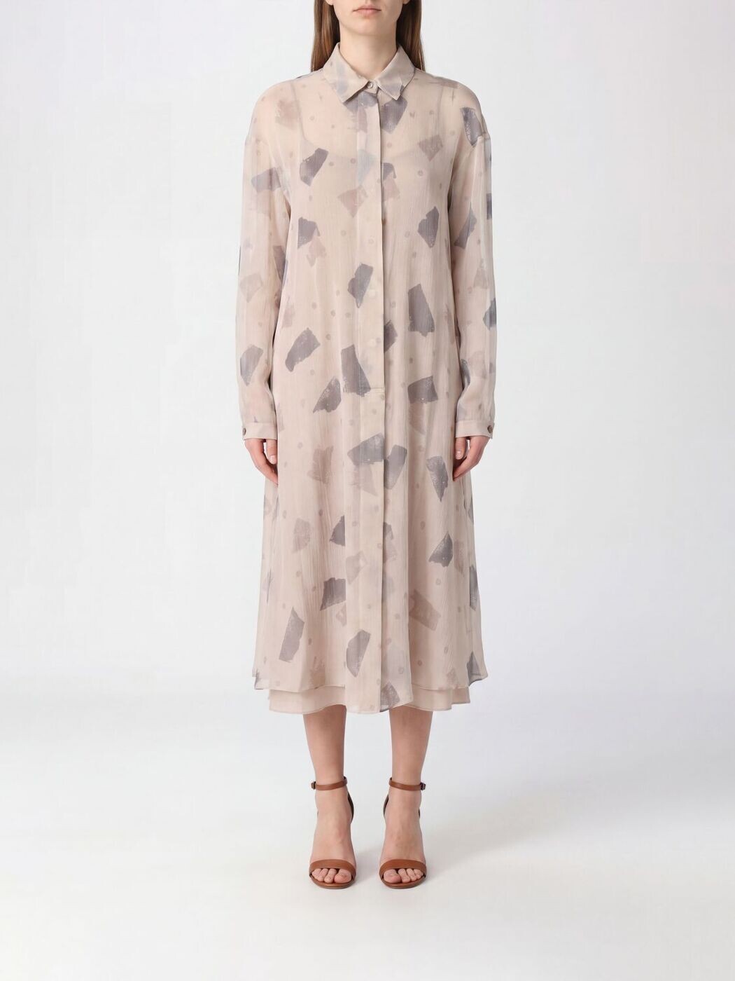 エン急性灰白髄炎 アルマーニ EMPORIO ARMANI 衣裳 御召しもの レディース マルチ色つや Dresses EW004319TE20140 関税 貨物輸送無料 2026SS gi