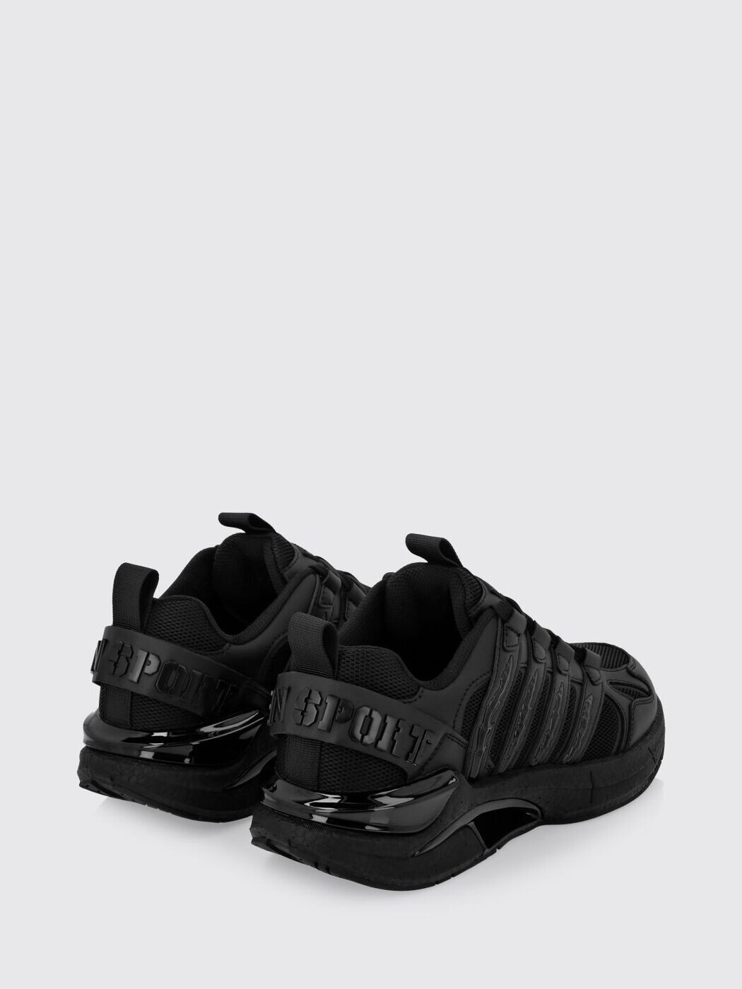 飾り気のない運動競技 PLEIN SPORT スニーカー メンズ 黒いこと Sneakers FAESUSC0852STE003N 関税 貨物輸送無料 2026SS gi