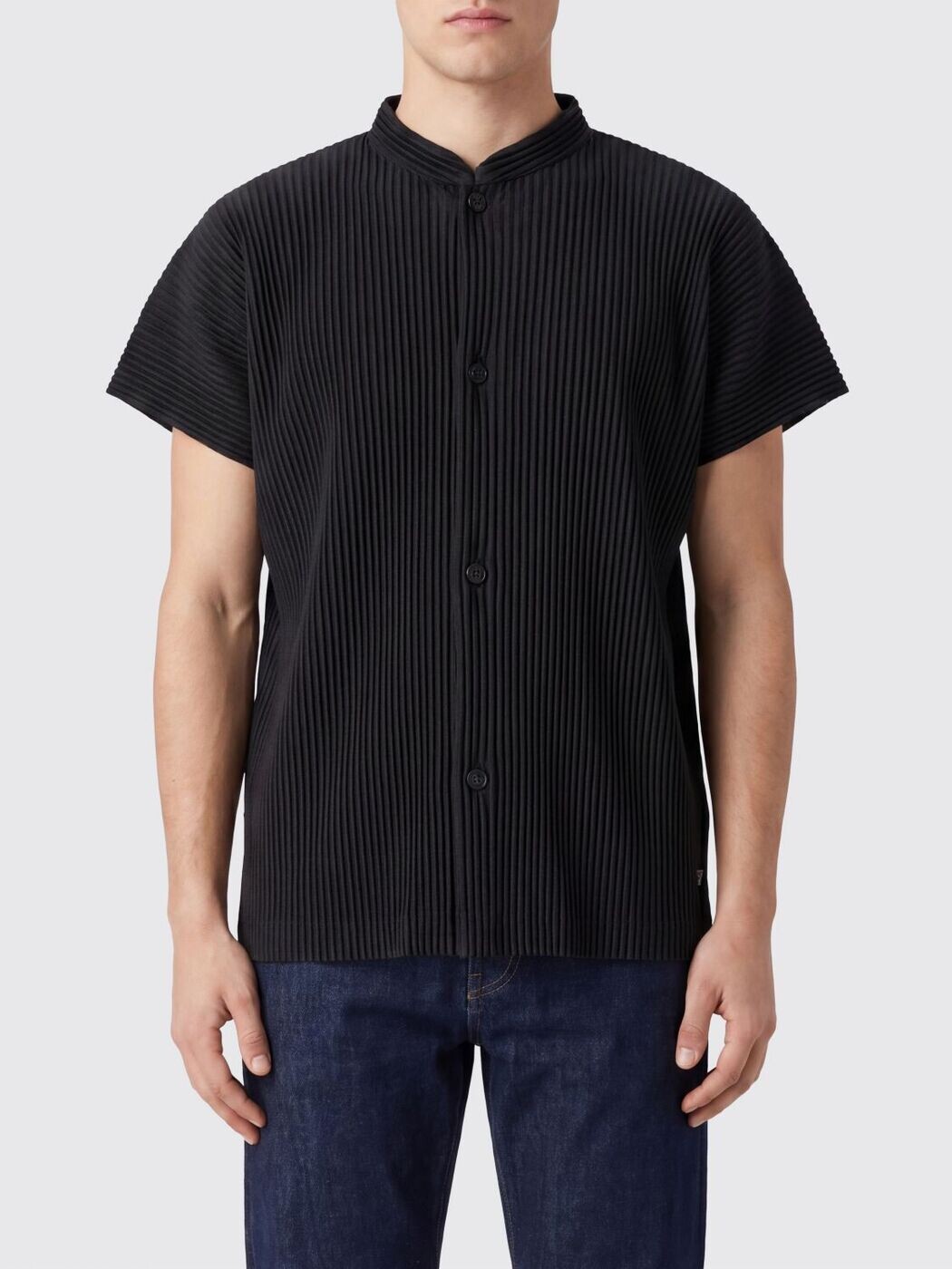HOMME PLISSE\u0027 ISSEY MIYAKE プルオーバー メンズ 黒いこと Shirts HP66JJ042 関税 貨物輸送無料 2026SS gi