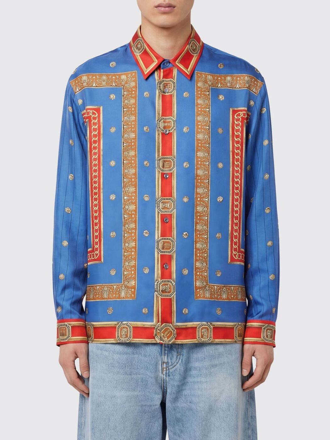 ヴェルサーチ VERSACE ティーシャツ メンズ 赤いこと Shirts 10245201A17953 関税 貨物輸送無料 2026SS gi
