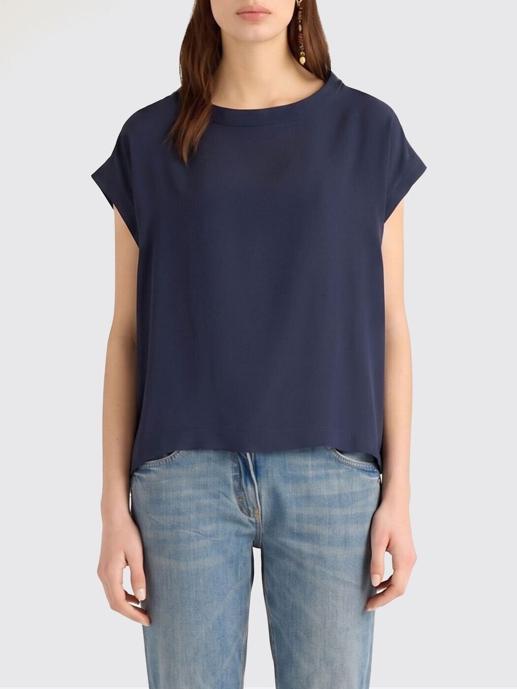 モモニ MOMONI プルオーバー トップス レディース 青色 T-shirts and tops 265MMOBL004265MO04 関税 貨物輸送無料 2026SS gi
