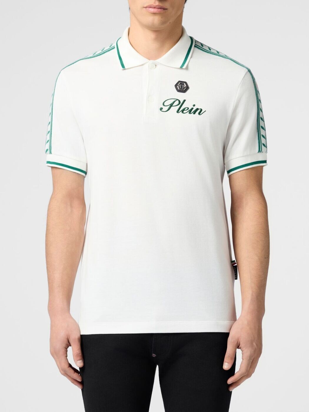 フィリップ 飾り気のない PHILIPP PLEIN スポーツシャツ メンズ 白いこと Polo shirts PAFCMTK8991PTE179N 関税 貨物輸送無料 2026SS gi