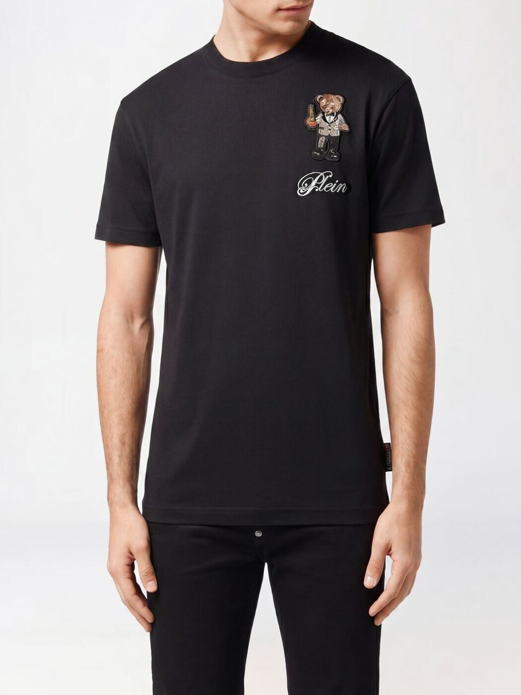 フィリップ 飾り気の無い PHILIPP PLEIN プルオーバー メンズ 黒いこと T-shirts FAECMTK8588PJY002N 関税 貨物輸送無料 2026SS gi