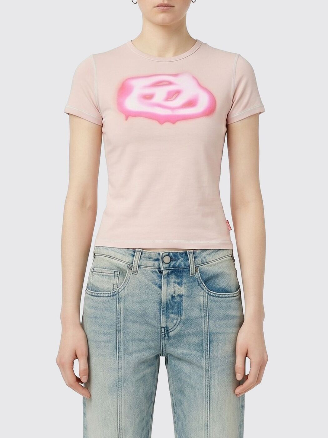ディーゼル DIESEL スポーツシャツ プルオーバー レディース ベージュ T-shirts and polo shirts A204970QHHA 関税 貨物輸送無料 2026SS gi