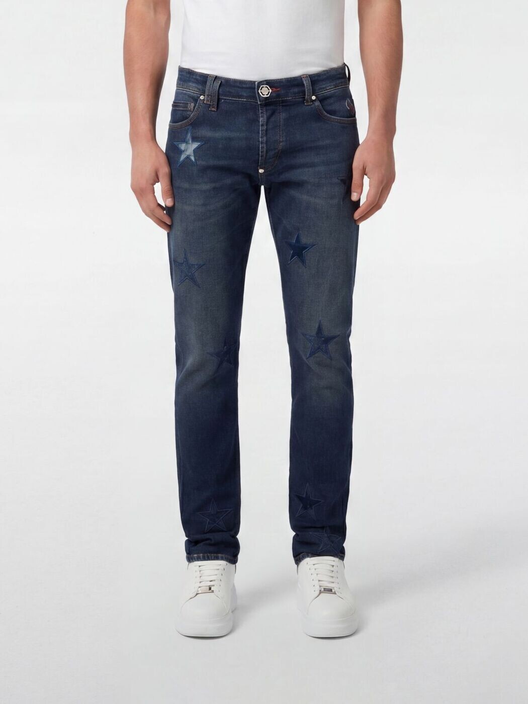 フィリップ 飾り気のない PHILIPP PLEIN ジーンズ メンズ 青碧 Jeans SAFCMDT4297PDE037C 関税 貨物輸送無料 2026SS gi