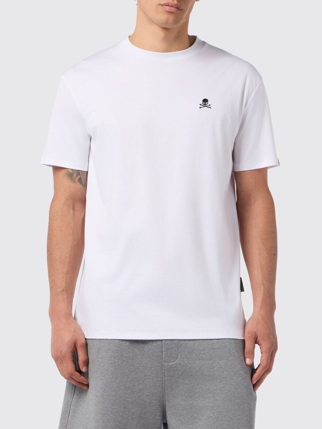 フィリップ 飾り気の無い PHILIPP PLEIN プルオーバー メンズ 白いこと T-shirts AAECMTK8743PJY002N 関税 貨物輸送無料 2026SS gi
