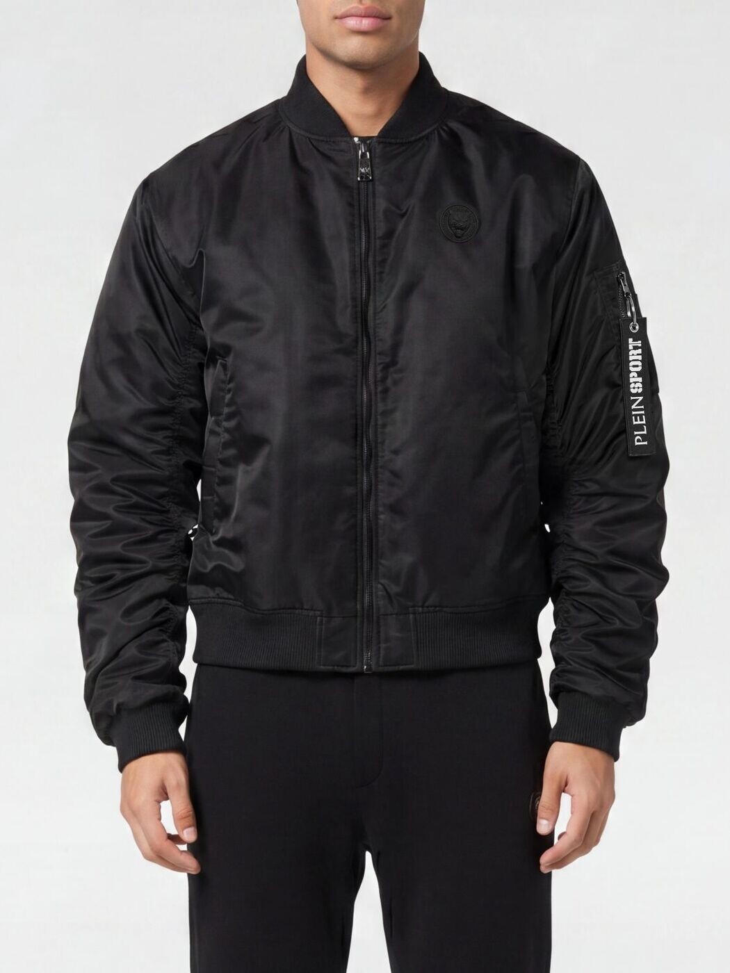 飾り気の無い運動競技 PLEIN SPORT 上衣 メンズ 黒いこと Jackets FAECMRB2912SNY003N 関税 貨物輸送無料 2026SS gi
