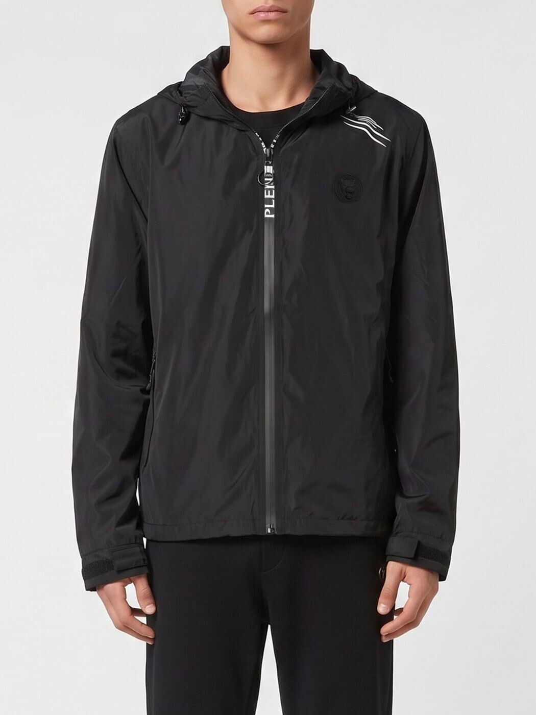 飾り気の無い運動競技 PLEIN SPORT 上衣 メンズ 黒いこと Jackets FAECMRB2865SXV005N 関税 貨物輸送無料 2026SS gi