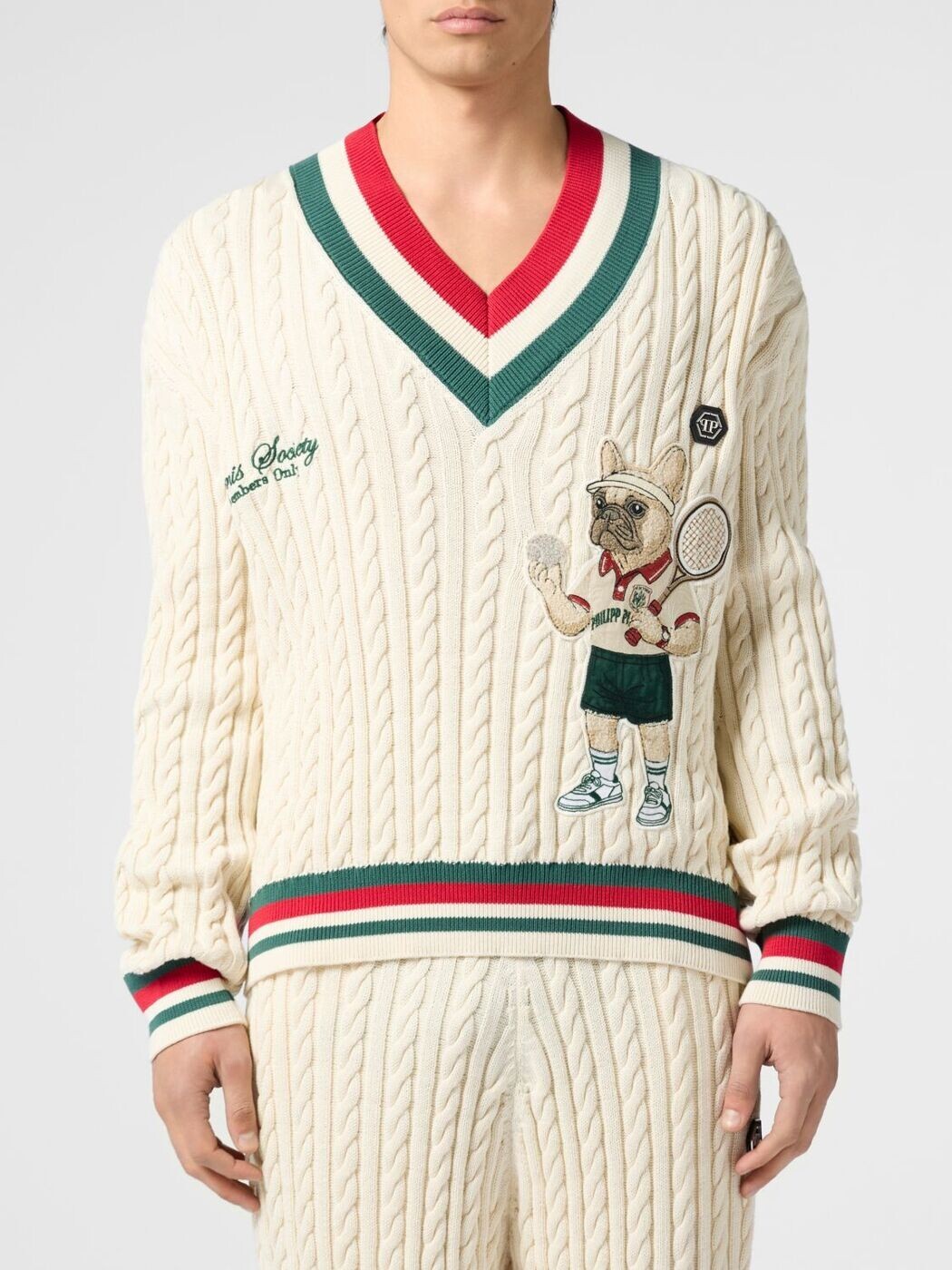 フィリップ プレイン PHILIPP PLEIN セーター ニットウェア メンズ ホワイト Knitwear PAFCMKO1579PTE004N White 関税 送料無料 2026SS gi|BRANDSHOP「il Tesoro」
