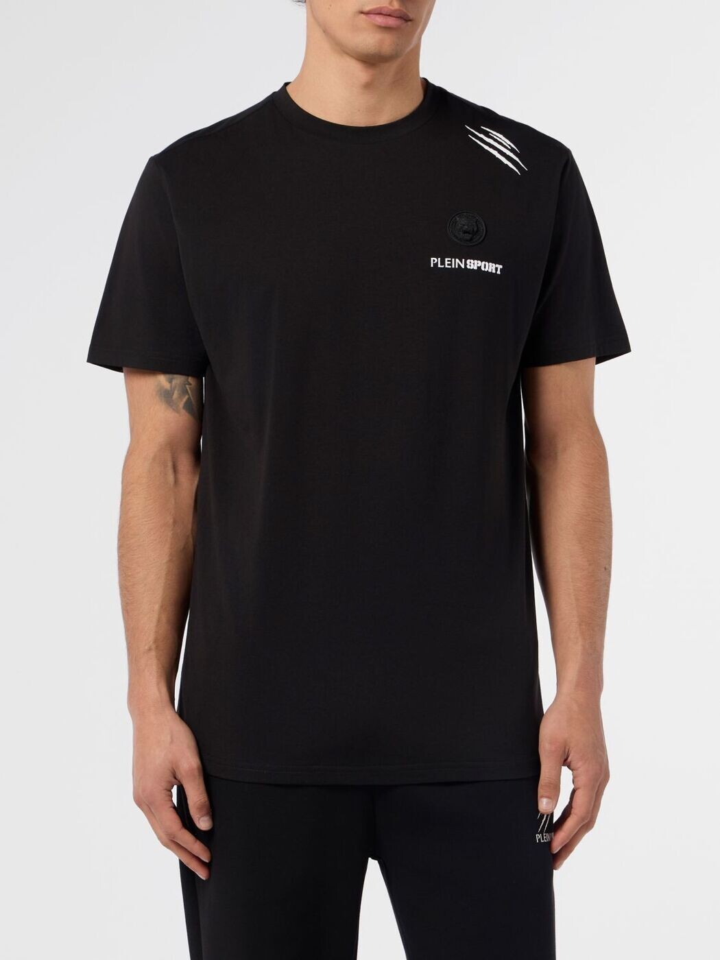 飾り気の無い運動競技 PLEIN SPORT プルオーバー メンズ 黒いこと T-shirts FAECMTK8374STE001N 関税 貨物輸送無料 2026SS gi