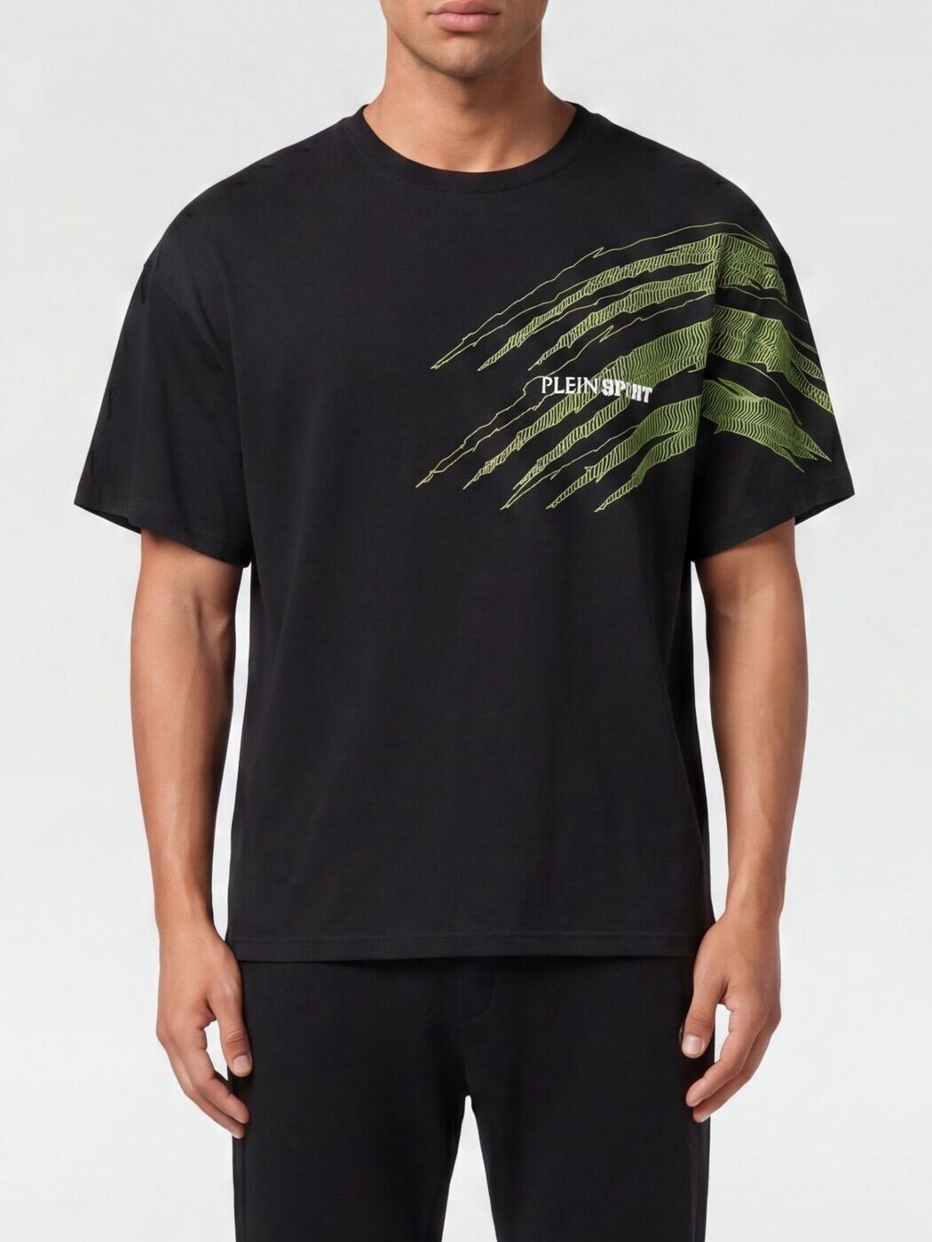 飾り気の無い運動競技 PLEIN SPORT プルオーバー メンズ T-shirts AAECMTK8766STE001N 関税 貨物輸送無料 2026SS gi