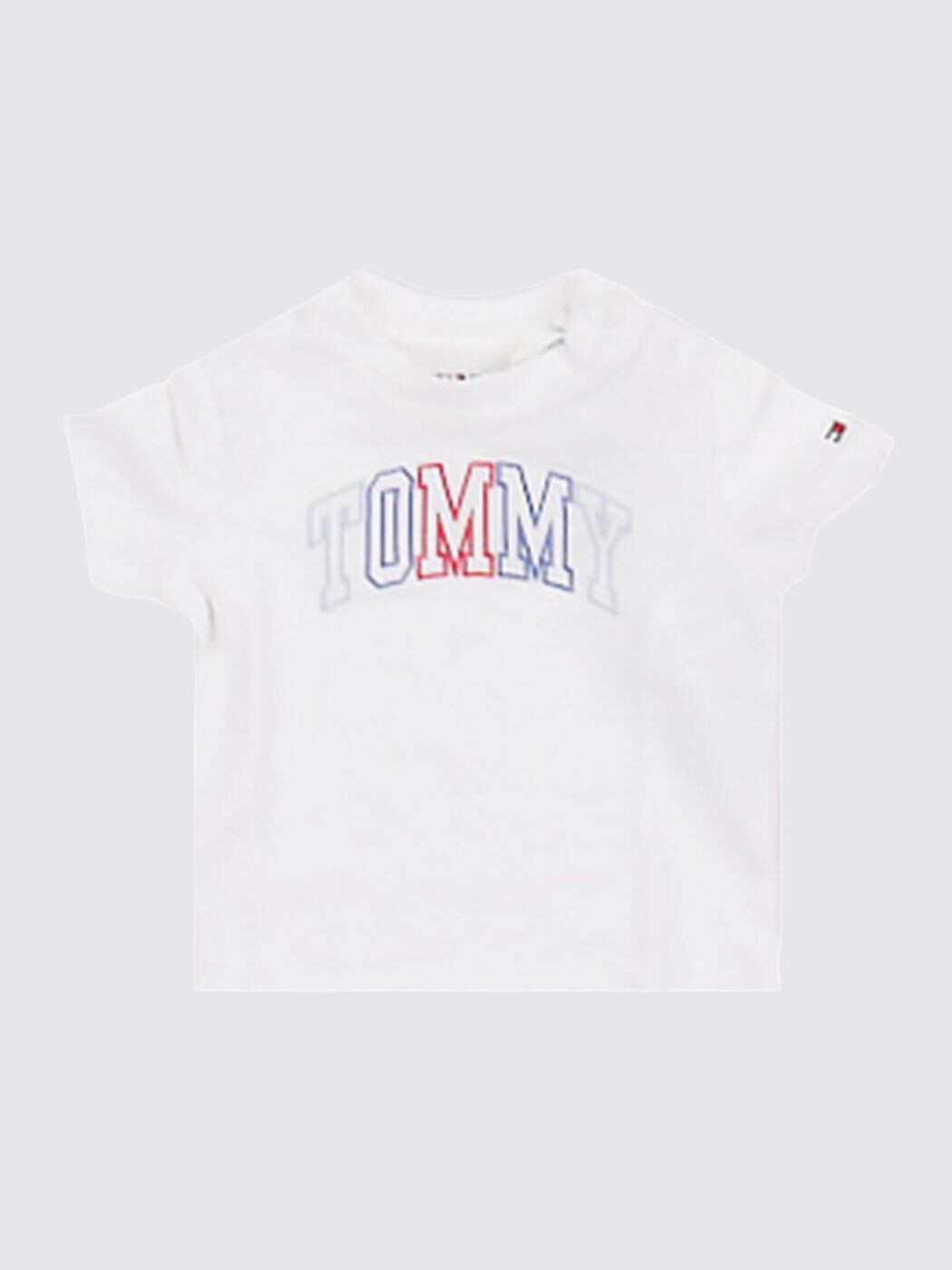 トミー ヒルフィガー TOMMY HILFIGER ロング衣袂ティーシャツ ティーシャツ ガールズ 白いこと Long sleeve t-shirts KN0KN02354 関税 貨物輸送無料 2026SS gi