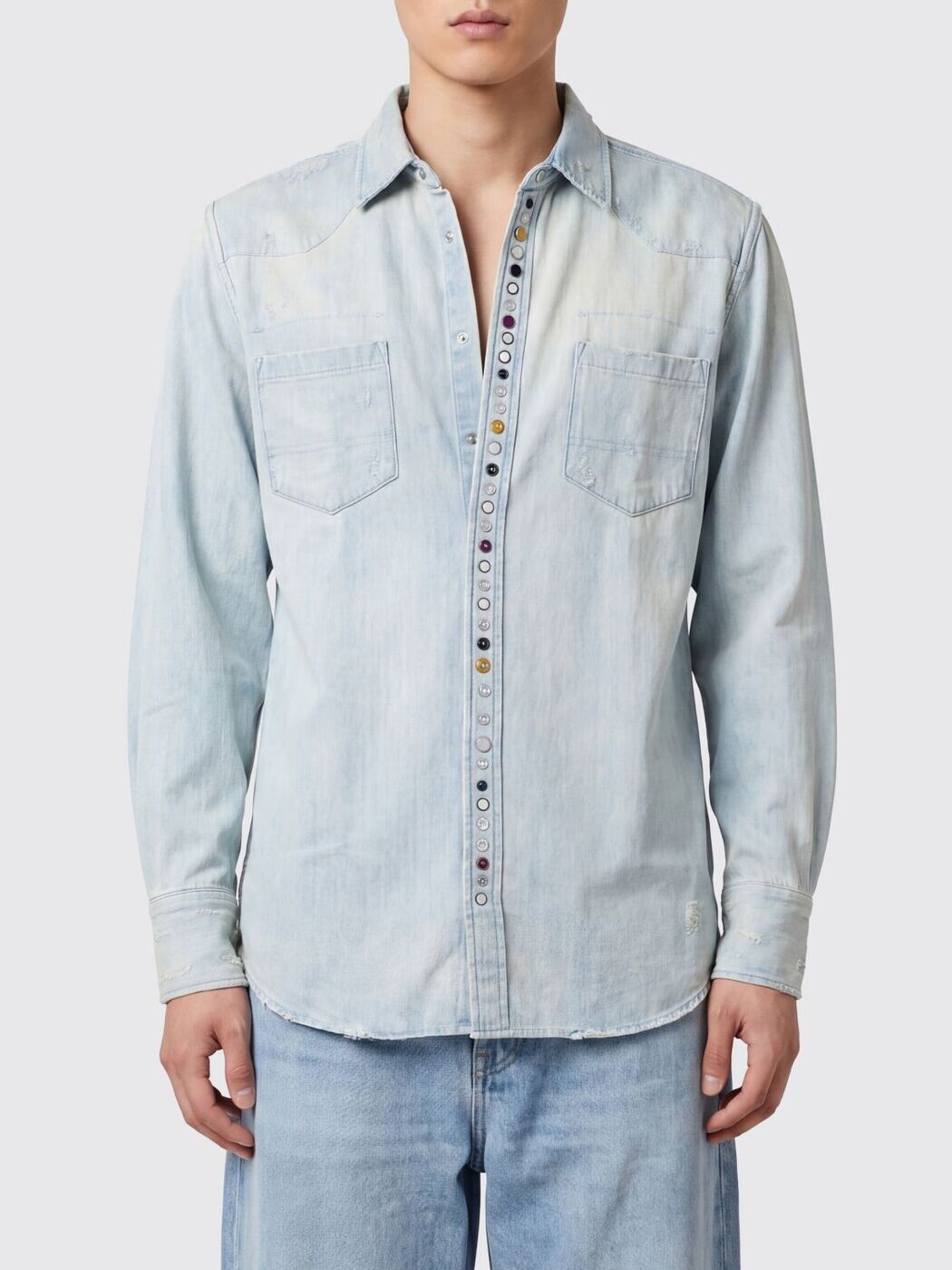ゴールデン グース 晴れ晴れしい ブランド名 GOLDEN GOOSE プルオーバー メンズ 青碧 Shirts GMP00487P000636 関税 貨物輸送無料 2026SS gi