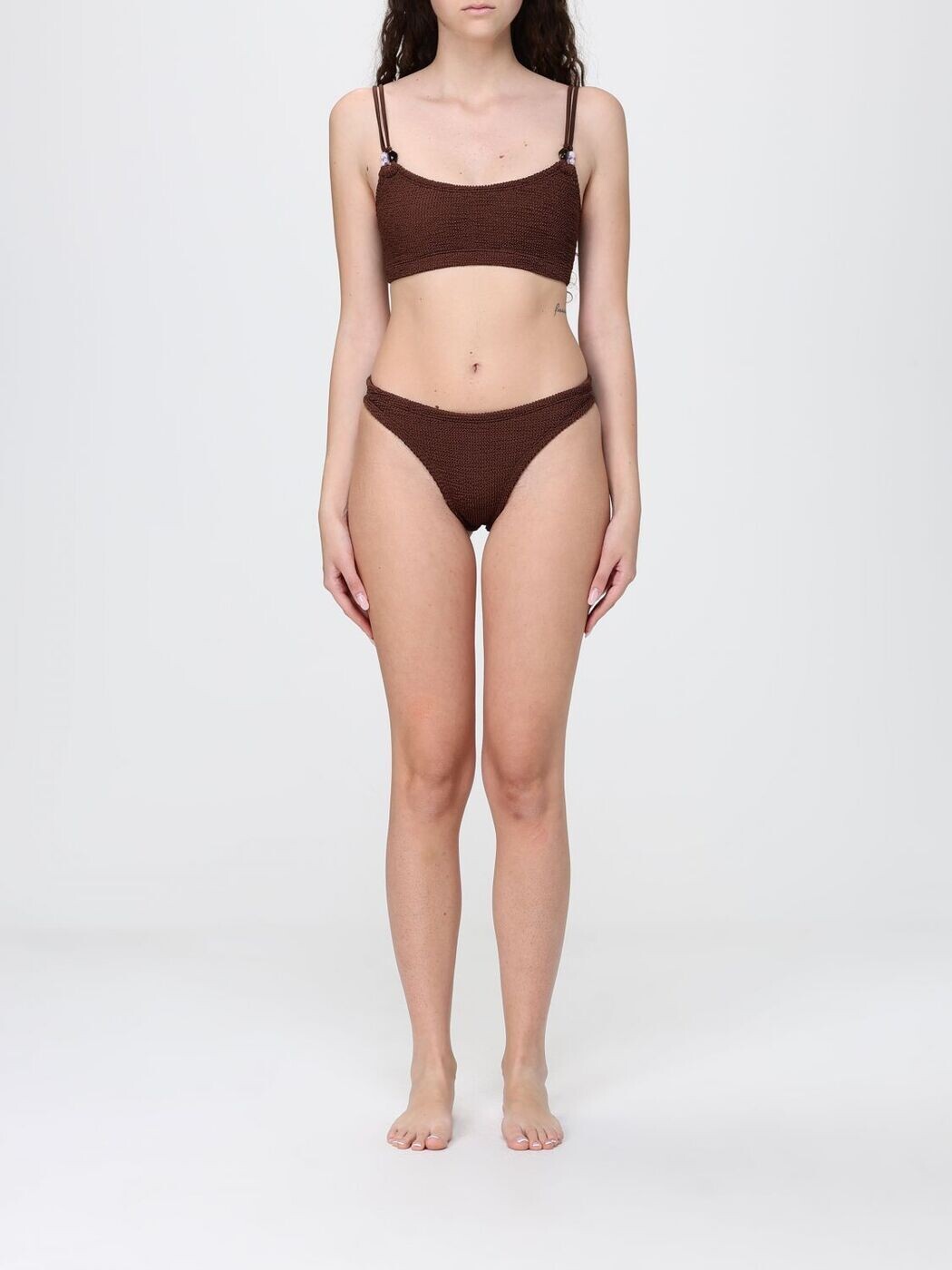 フンザ ジー HUNZA G 水着 スイムウェア レディース ブラウン Swimwear BCASSIE Brown 関税 送料無料 2026SS gi｜BRANDSHOP「il Tesoro」