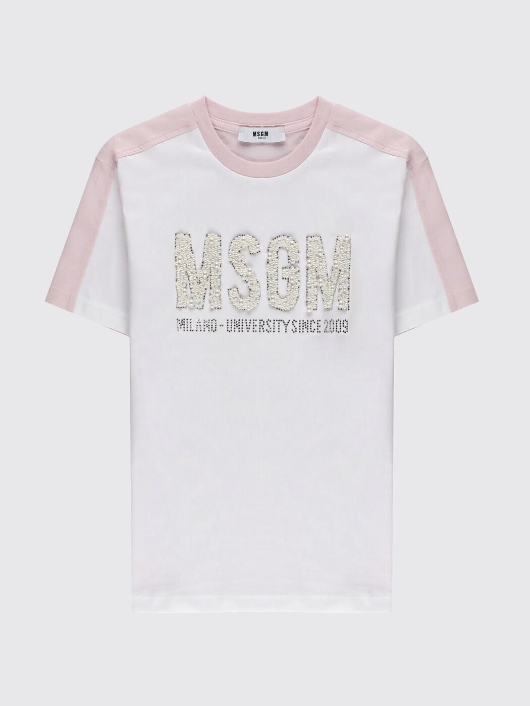 エムエスジーエム MSGM ロング衣袂ティーシャツ ティーシャツ ガールズ さくら色 Long sleeve t-shirts S6MSJGTH033001 関税 貨物輸送無料 2026SS gi