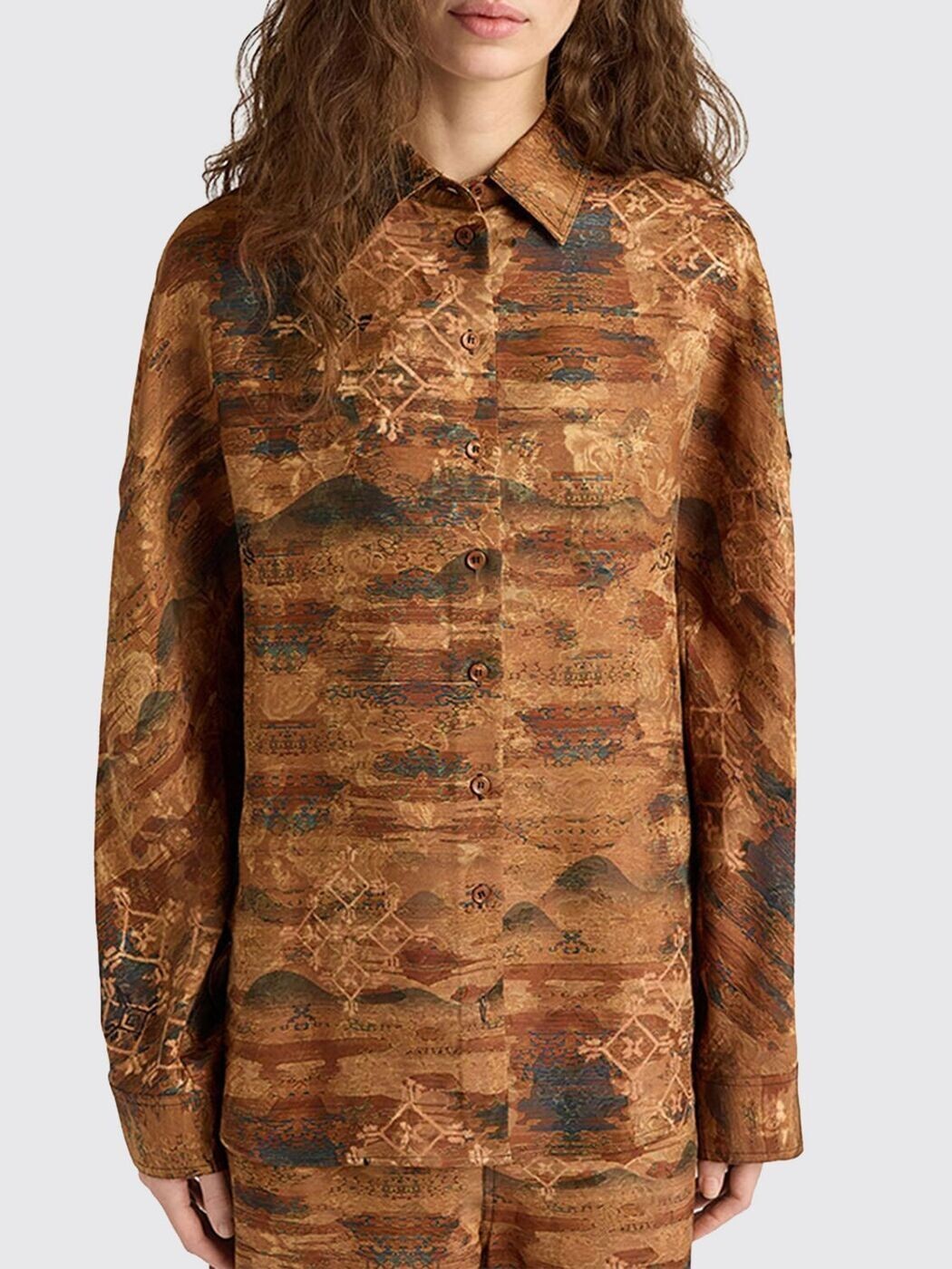 モモニ MOMONI シャツ レディース ブラウン Shirts 265MMOSH032265MO22 Brown 関税 送料無料 2026SS gi｜BRANDSHOP「il Tesoro」