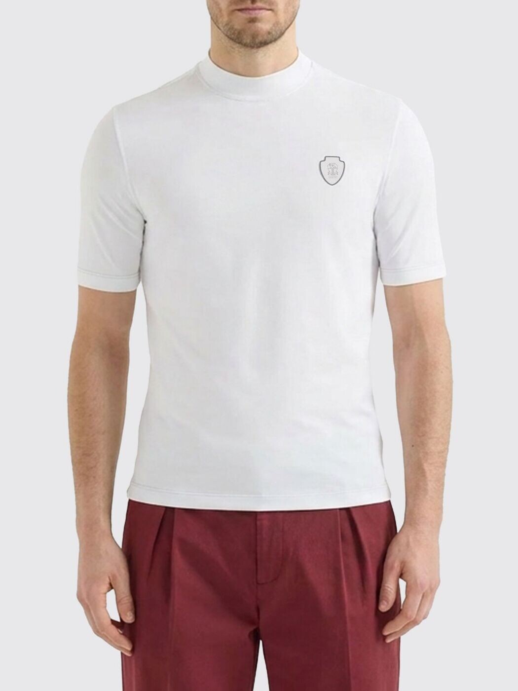 ブルネロ クチネリ BRUNELLO CUCINELLI ティーシャツ メンズ 白いこと T-shirts MW8641310F 関税 貨物輸送無料 2026SS gi