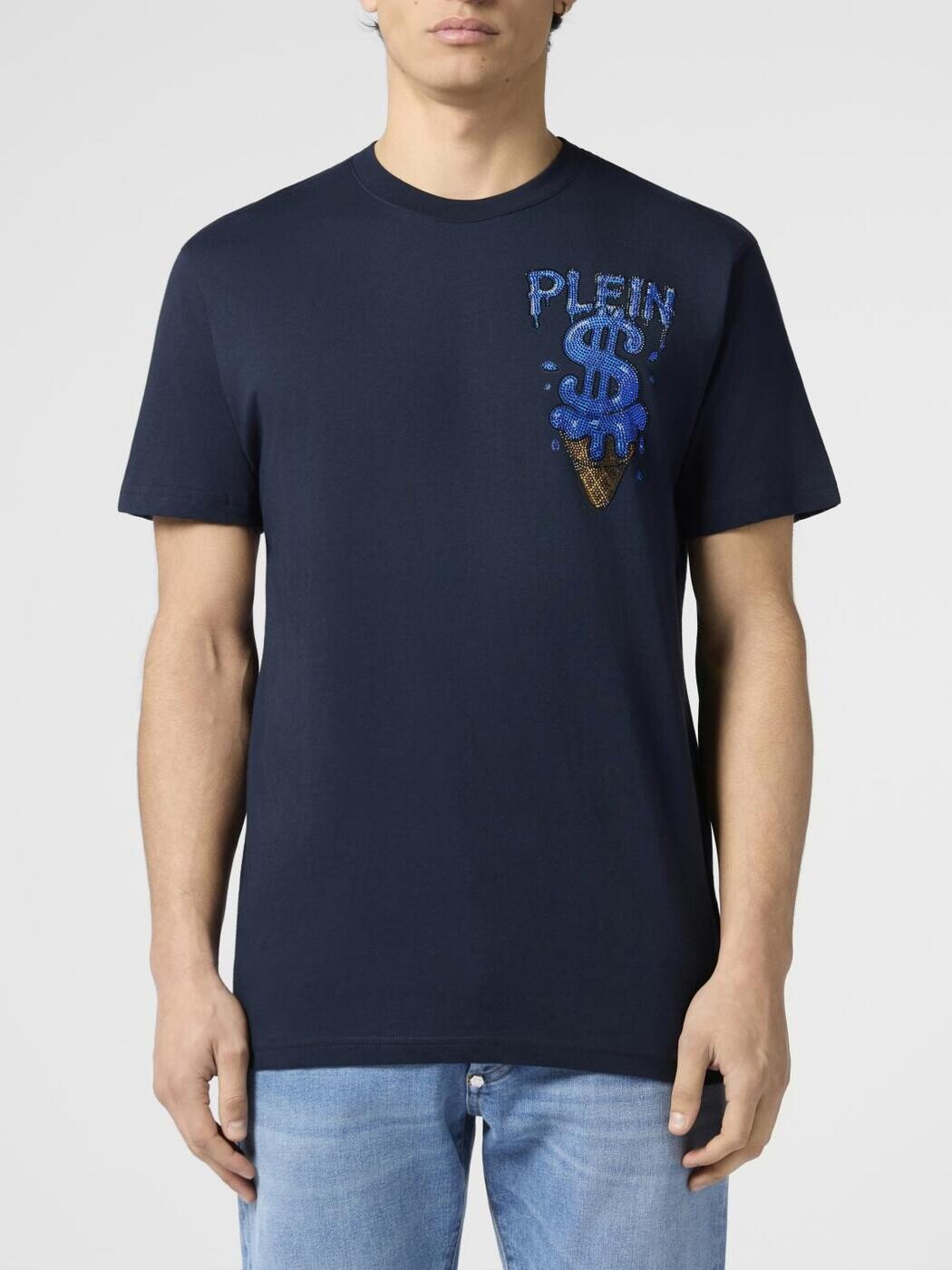 フィリップ プレイン PHILIPP PLEIN Tシャツ メンズ ネイビー T-shirts PAFCMTK9043PJY002N Navy 関税 送料無料 2026SS gi｜BRANDSHOP「il Tesoro」