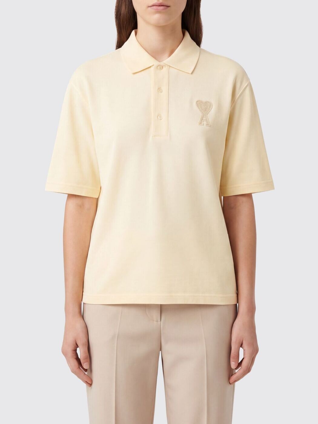 アミ パリス AMI PARIS ポロシャツ レディース ベージュ Polo UPL428DJE0221 Beige 関税 送料無料 2026SS gi｜BRANDSHOP「il Tesoro」