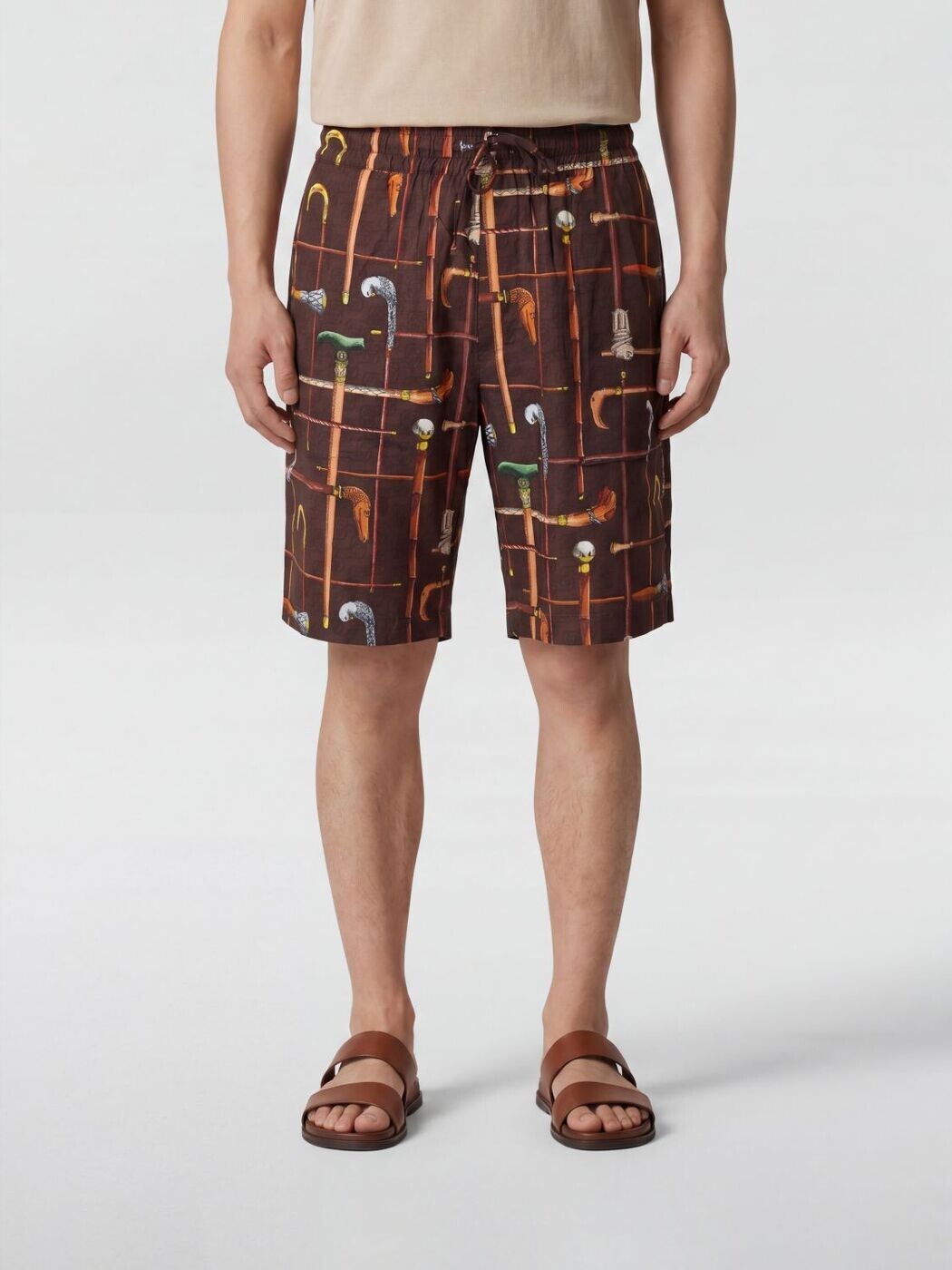 ドロール ド ムッシュ DROLE DE MONSIEUR さる股引き メンズ 赤銅色 Shorts BS158VI033 関税 貨物輸送無料 2026SS gi