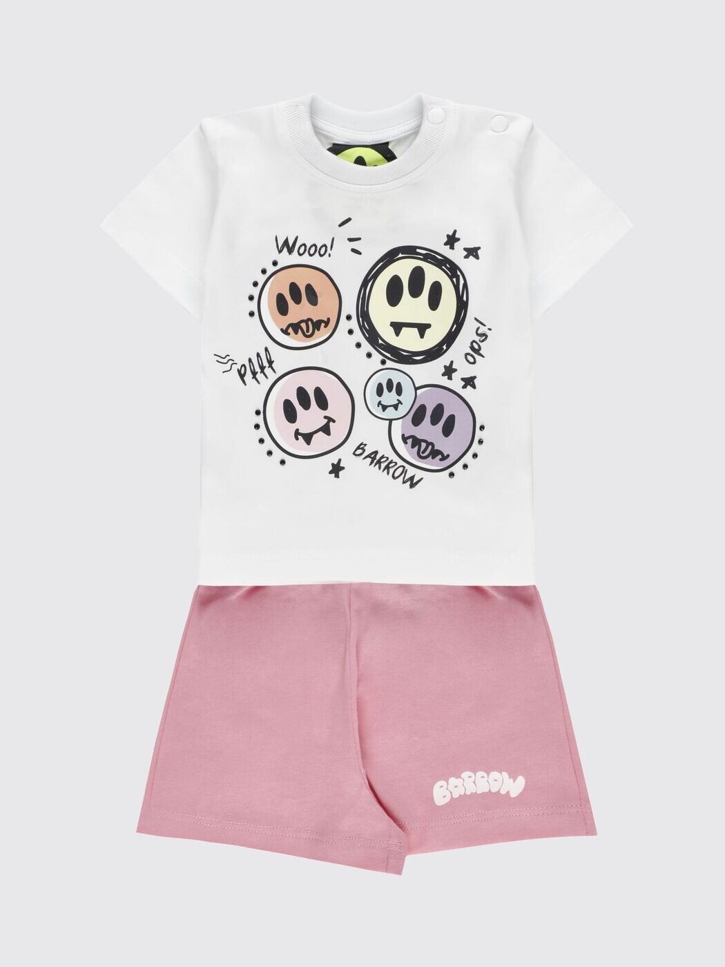 バロウキッズ BARROW KIDS 貨物自動車背広 セットアップ もの言う花御召しもの ベビーユニセックス サクラ色 Tracksuits S6BKNGTR201 関税 貨物輸送無料 2026SS gi