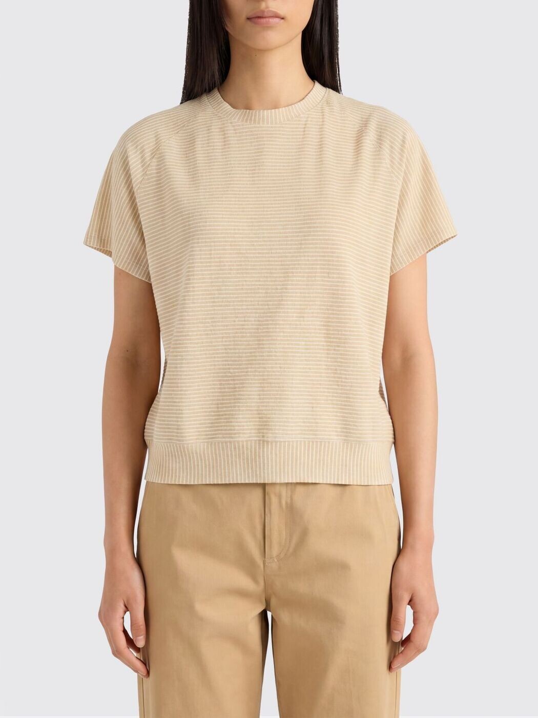 モモニ MOMONI スポーツシャツ プルオーバー レディース ベージュ T-shirts and polo shirts 265MMOTS017265MO46 関税 貨物輸送無料 2026SS gi