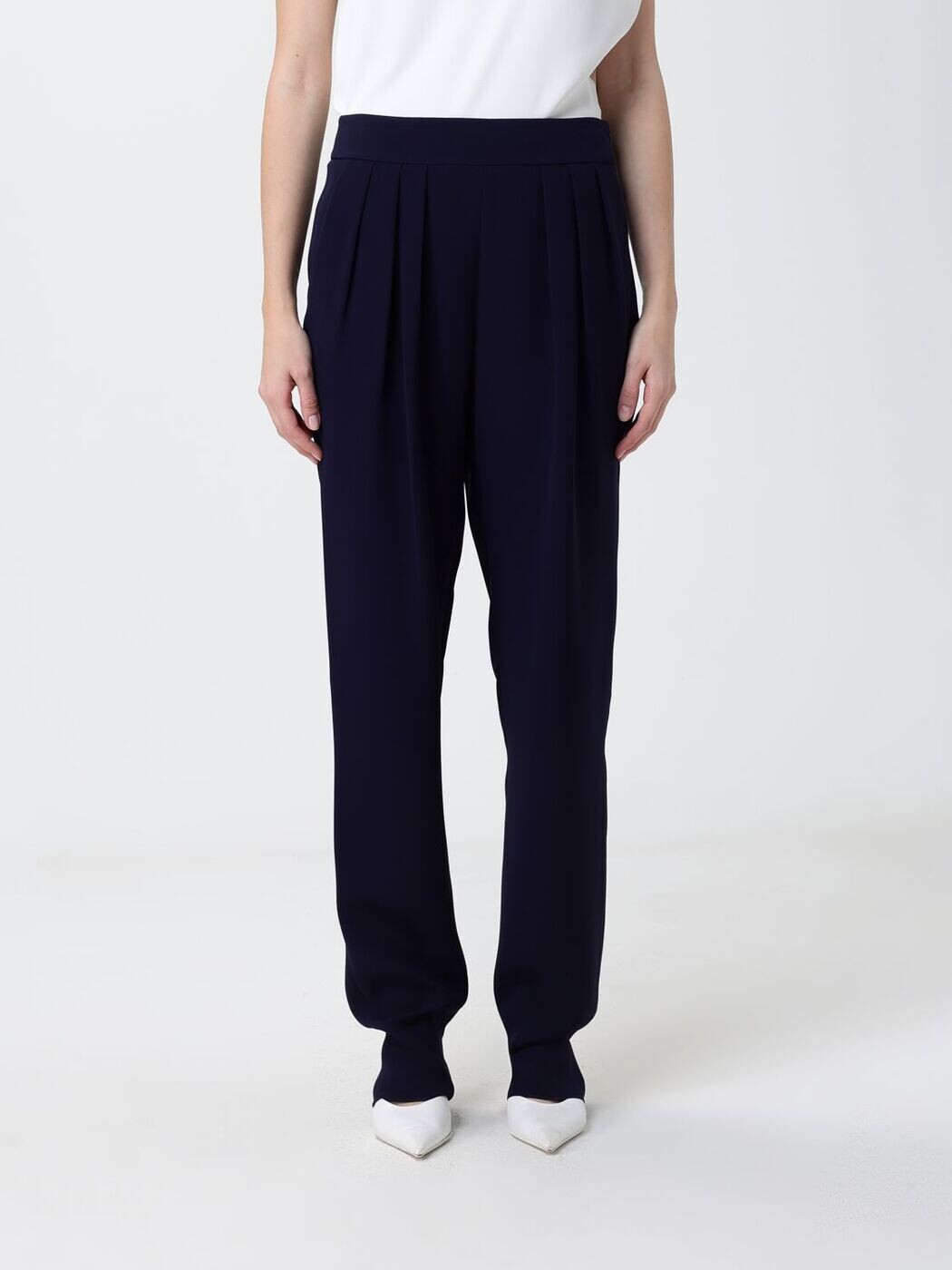 ジョルジオ アルマーニ GIORGIO ARMANI ズボン ズボン下 レディース 青碧 Trousers GW002792TE10071 関税 貨物輸送無料 2026SS gi