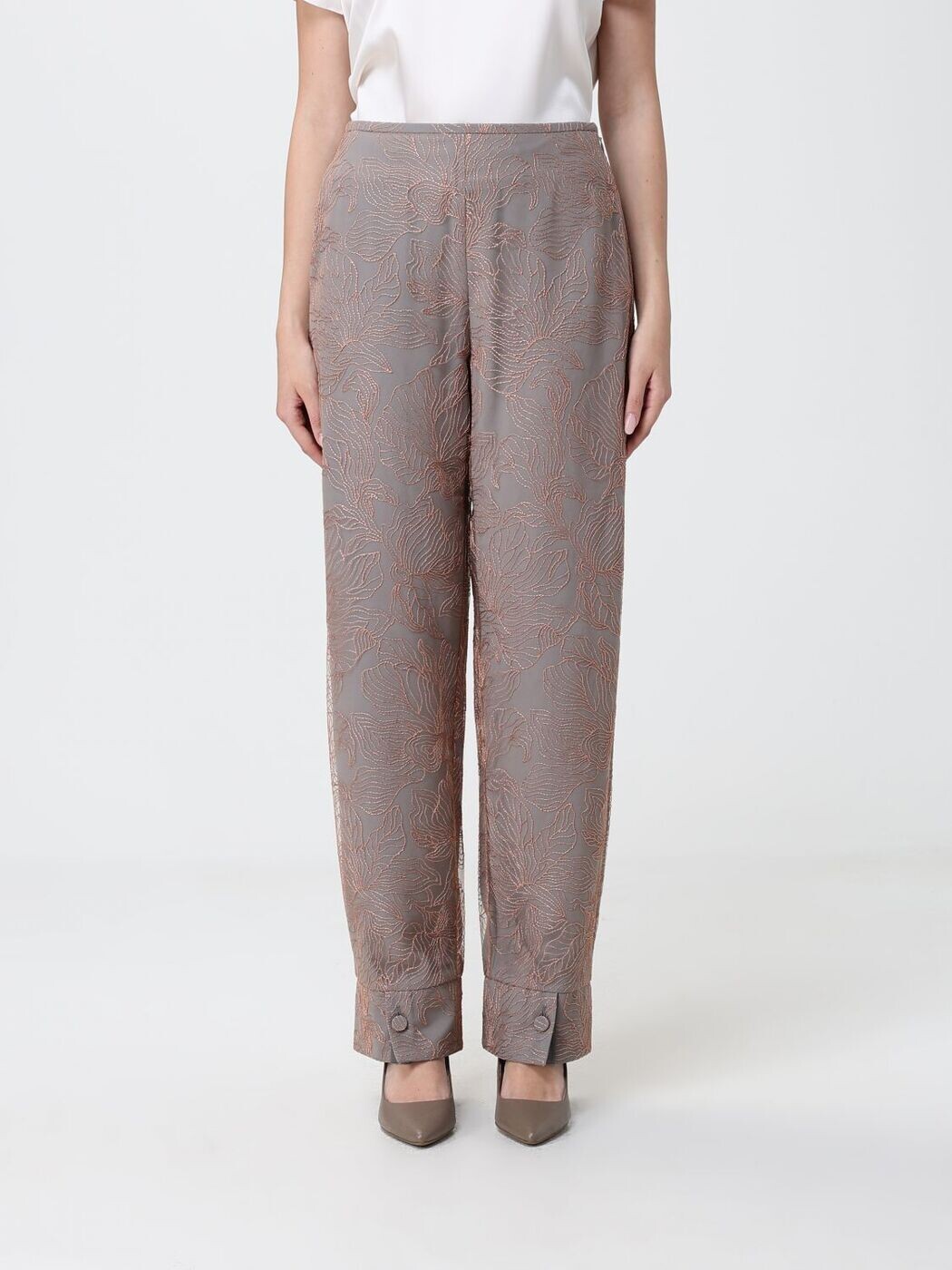 エン急性灰白髄炎 アルマーニ EMPORIO ARMANI ズボン ズボン下 レディース Trousers EW004347 TE20132 関税 貨物輸送無料 2026SS gi