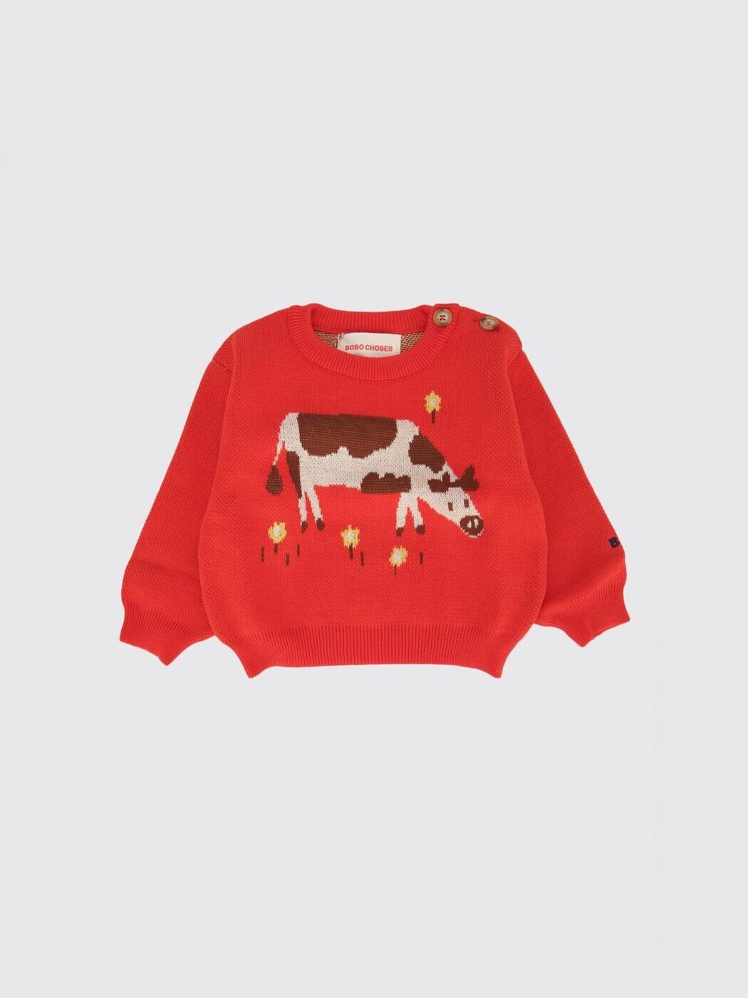 ボボショーズ BOBO CHOSES ティーシャツ トップス ベビーユニセックス 赤いこと T-shirt B126AB094 関税 貨物輸送無料 2026SS gi