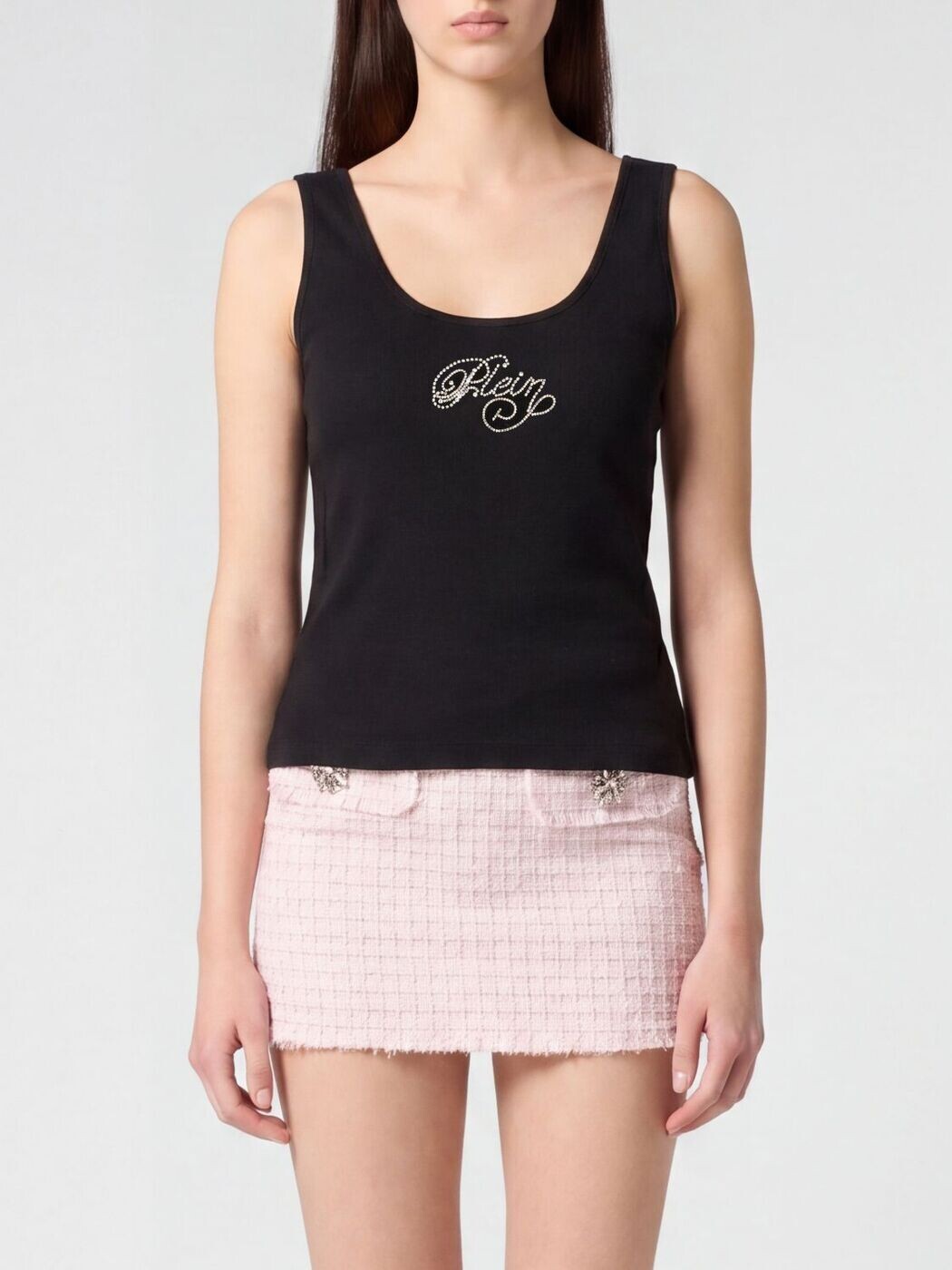フィリップ飾り気の無い PHILIPP PLEIN プルオーバー トップス レディース 黒いこと T-shirts and tops SAFCWTK3904PJY002N 関税 貨物輸送無料 2026SS gi