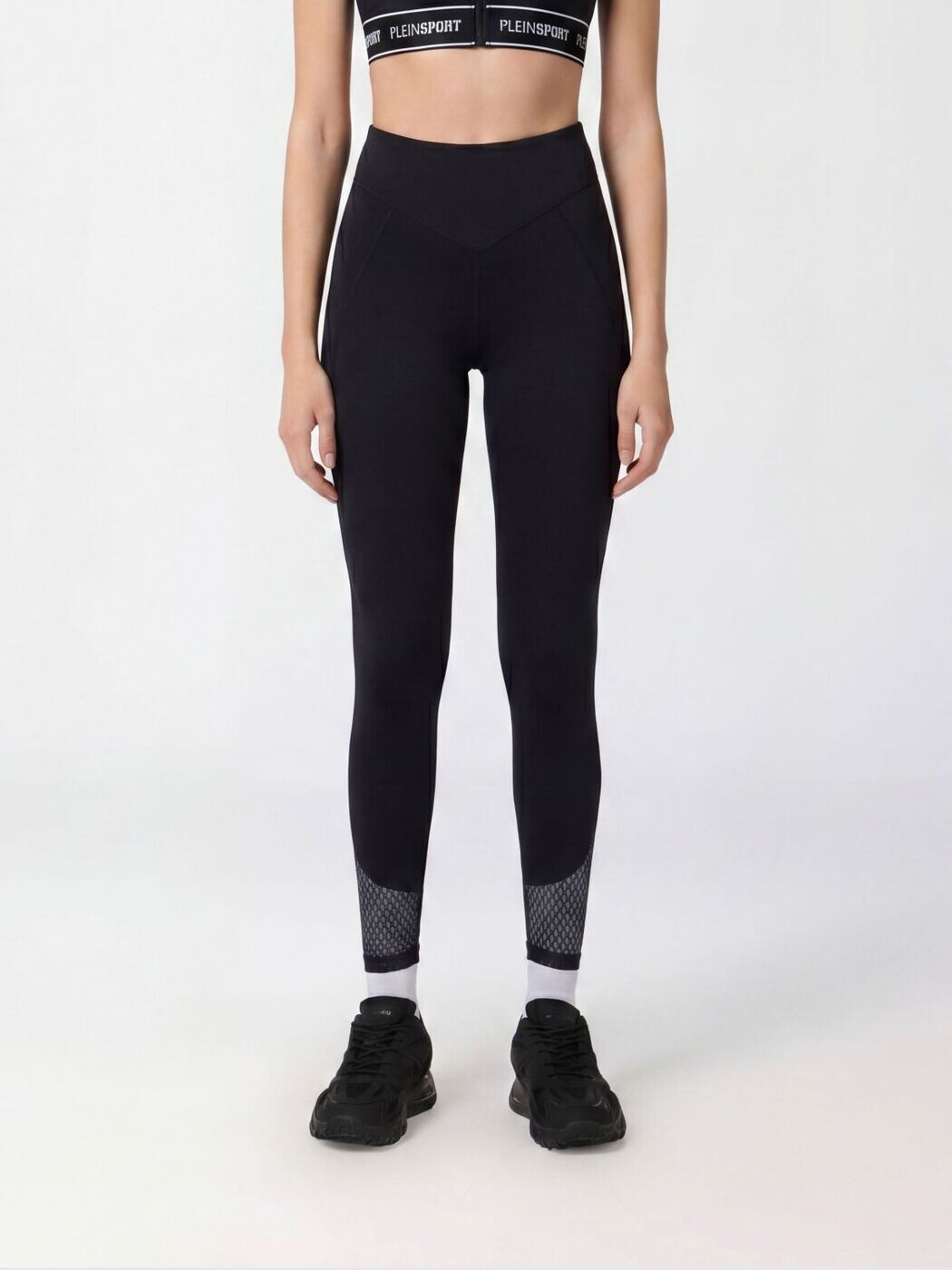 飾り気の無い・運動競技 PLEIN SPORT ズボン ズボン下 レディース 黒いこと Trousers SAFCWJT2243STE003N 関税 貨物輸送無料 2026SS gi