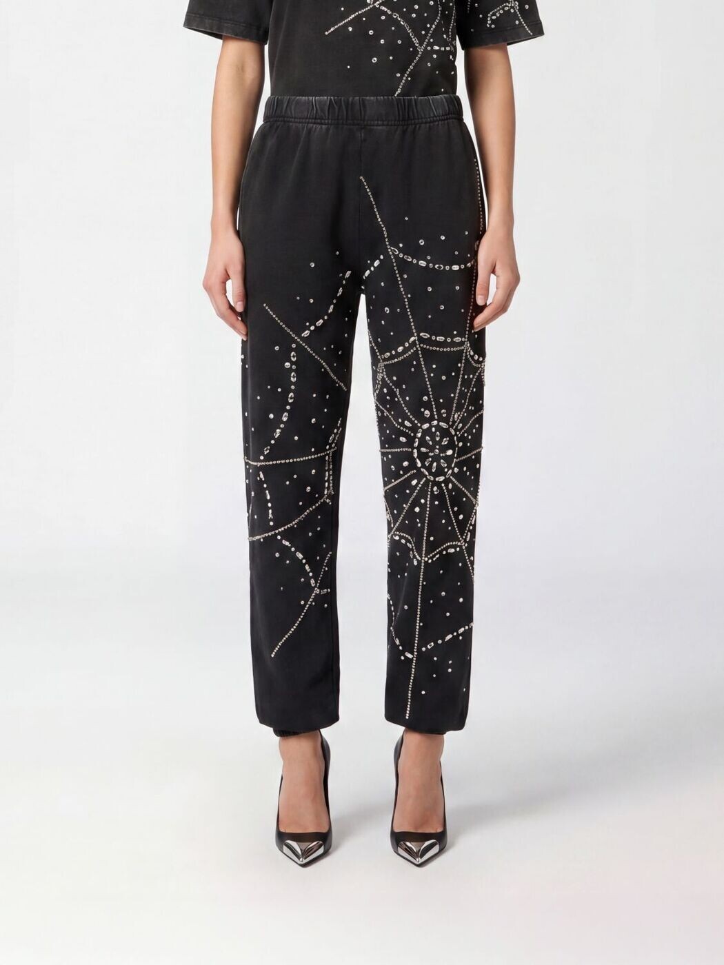 フィリップ飾り気のない PHILIPP PLEIN ズボン ズボン下 レディース 黒いこと Trousers SAFCWJT2191PTE004N 関税 貨物輸送無料 2026SS gi