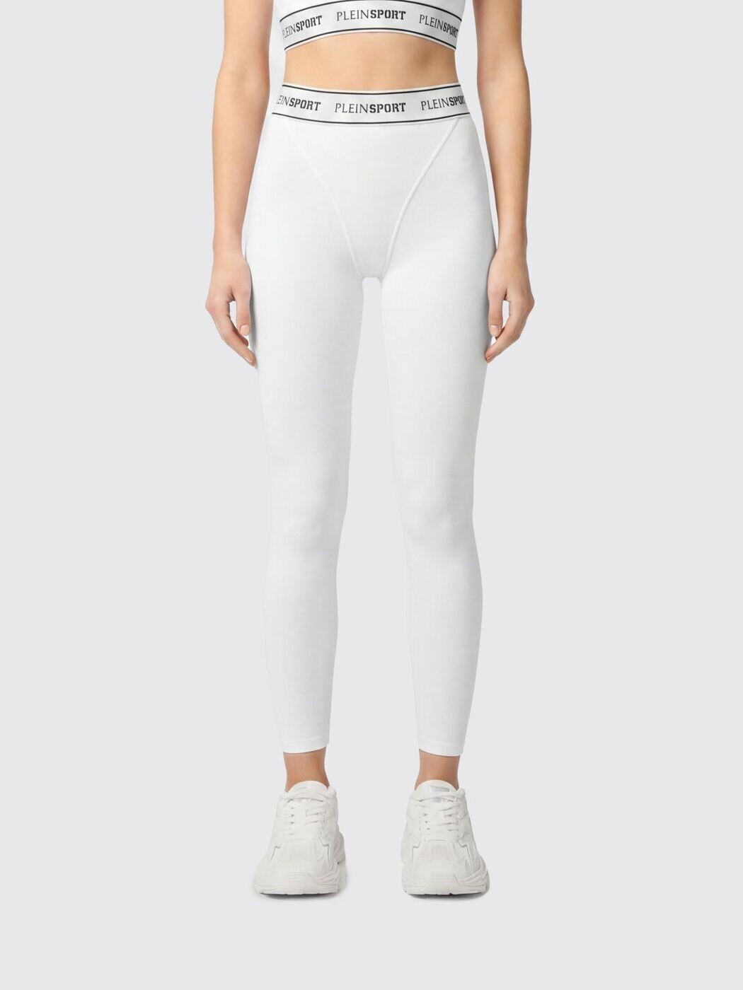 飾り気の無い・運動競技 PLEIN SPORT ズボン ズボン下 レディース 白いこと Trousers SAFCWJT2215STE003N 関税 貨物輸送無料 2026SS gi
