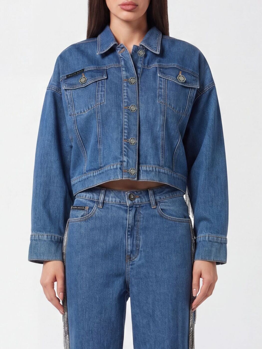 フィリップ飾り気の無い PHILIPP PLEIN 背広上衣 背広 上衣 レディース 青み Suit Jackets FAECWDB0659PDE004N 関税 貨物輸送無料 2026SS gi