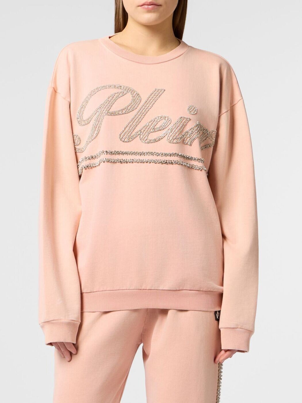 フィリップ飾り気のない PHILIPP PLEIN 調教師 レディース パープル Sweatshirts SAFCWJO1092PTE004N 関税 貨物輸送無料 2026SS gi