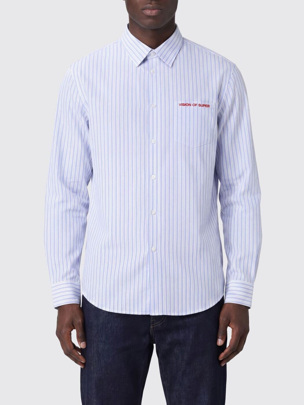 ビジョンオブスーパー VISION OF SUPER シャツ メンズ ブルー Shirts VS087CM Blue 関税 送料無料 2026SS gi｜BRANDSHOP「il Tesoro」