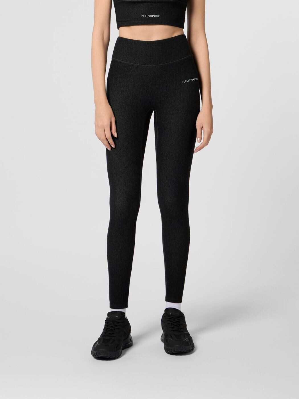 飾り気の無い・運動競技 PLEIN SPORT ズボン ズボン下 レディース 黒いこと Trousers SAFCWJT2235STE003N 関税 貨物輸送無料 2026SS gi