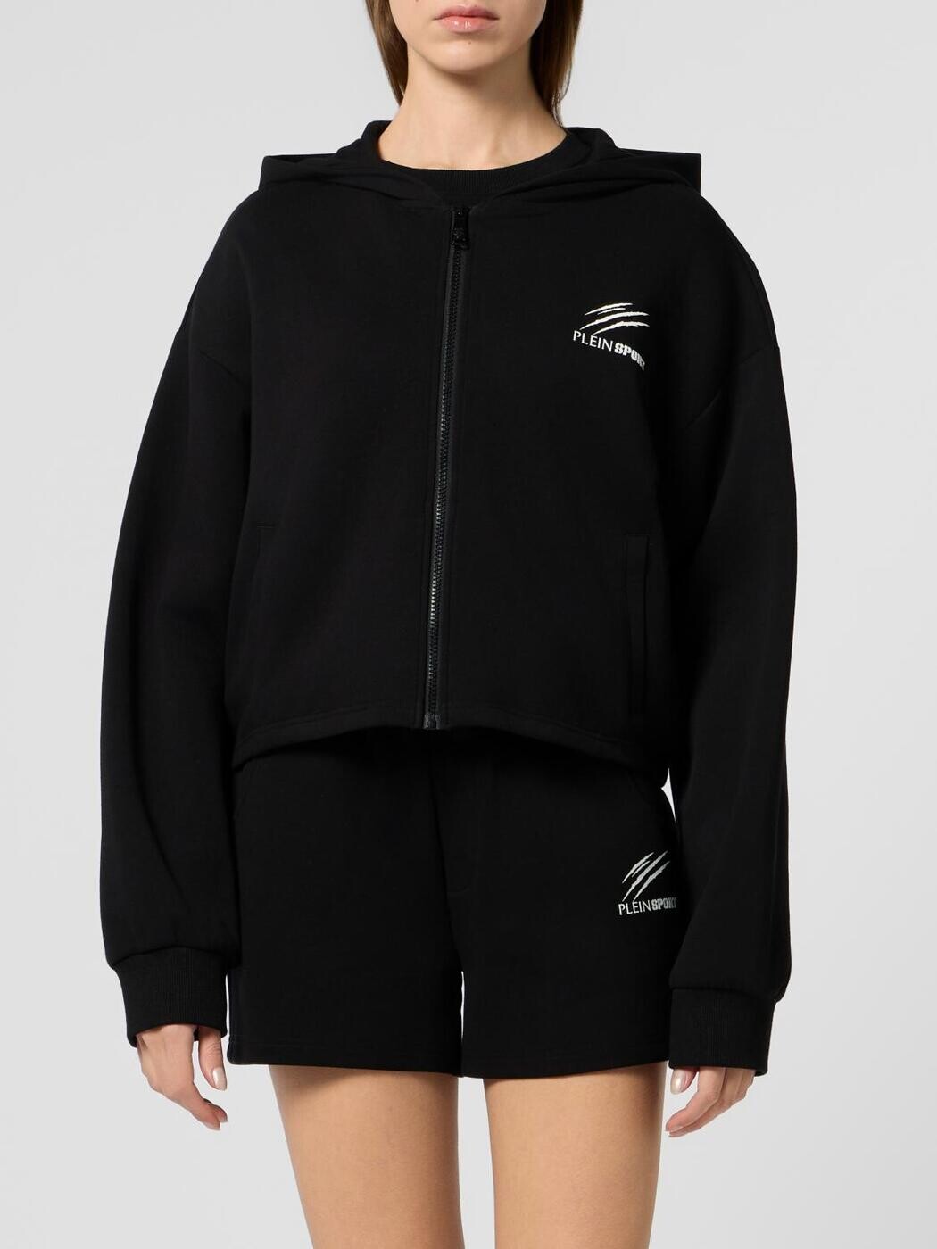 飾り気の無い・運動競技 PLEIN SPORT 調教師 レディース 黒いこと Sweatshirts SAFCWJB1938STE003N 関税 貨物輸送無料 2026SS gi