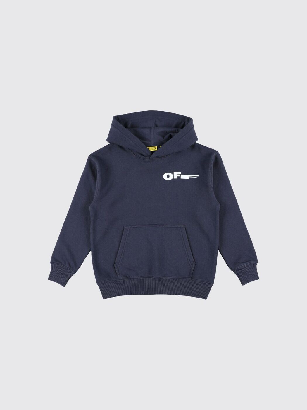 オフ 白いこと OFF-WHITE クルーネックジャンパー 編み物御召しもの ボーイズ 米国海軍 Crew neck jumpers OBBB001S26FLE006 Navy 関税 貨物輸送無料 2026SS gi