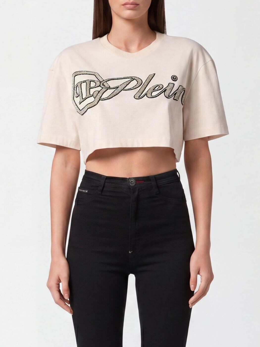 フィリップ飾り気の無い PHILIPP PLEIN スポーツシャツ ティーシャツ レディース 白いこと T-shirts and polo shirts FAECWTK3780PJY002N 関税 貨物輸送無料 2026SS gi