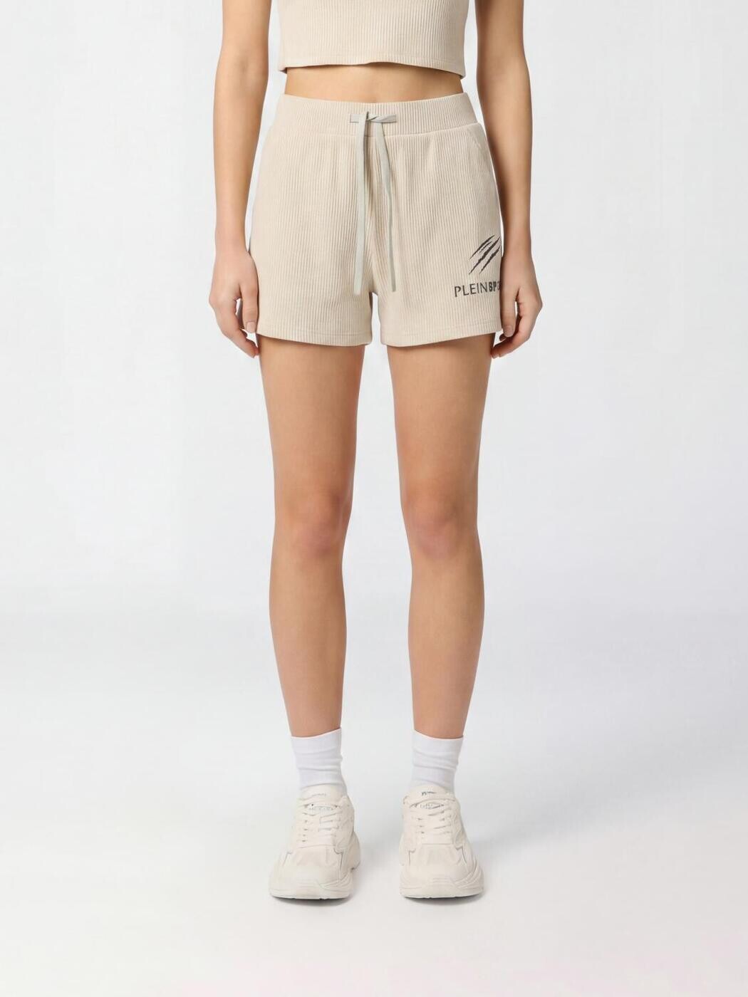プレイン・スポーツ PLEIN SPORT デニムショーツ ショーツ レディース ホワイト Denim shorts SAFCWJT2221STE003N White 関税 送料無料 2026AW gi|BRANDSHOP「il Tesoro」
