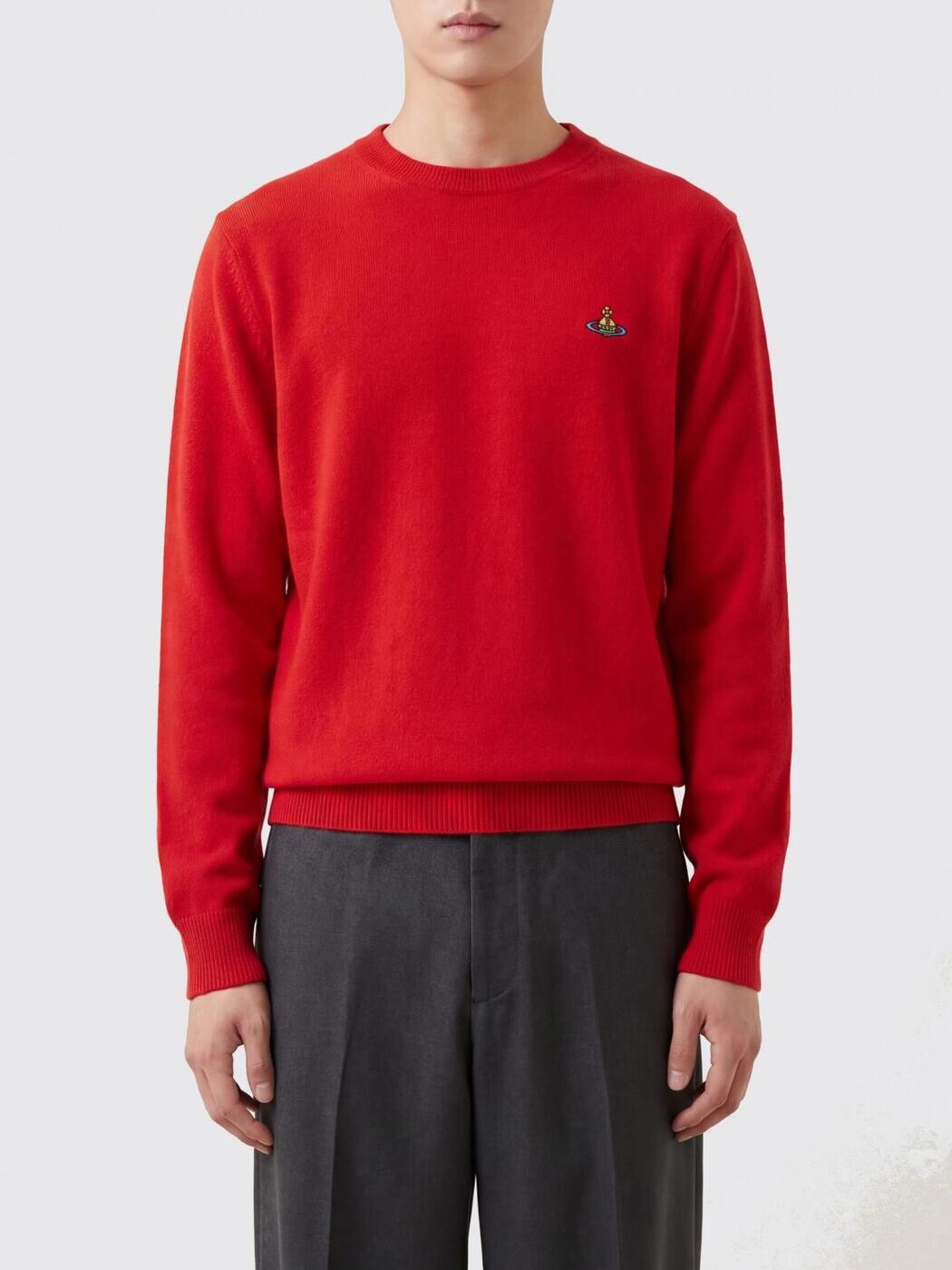 ヴィヴィアンウエストウッド VIVIENNE WESTWOOD プルオーバー 編み物御召しもの メンズ 赤いこと Knitwear 2701002TY0018 関税 貨物輸送無料 2026SS gi