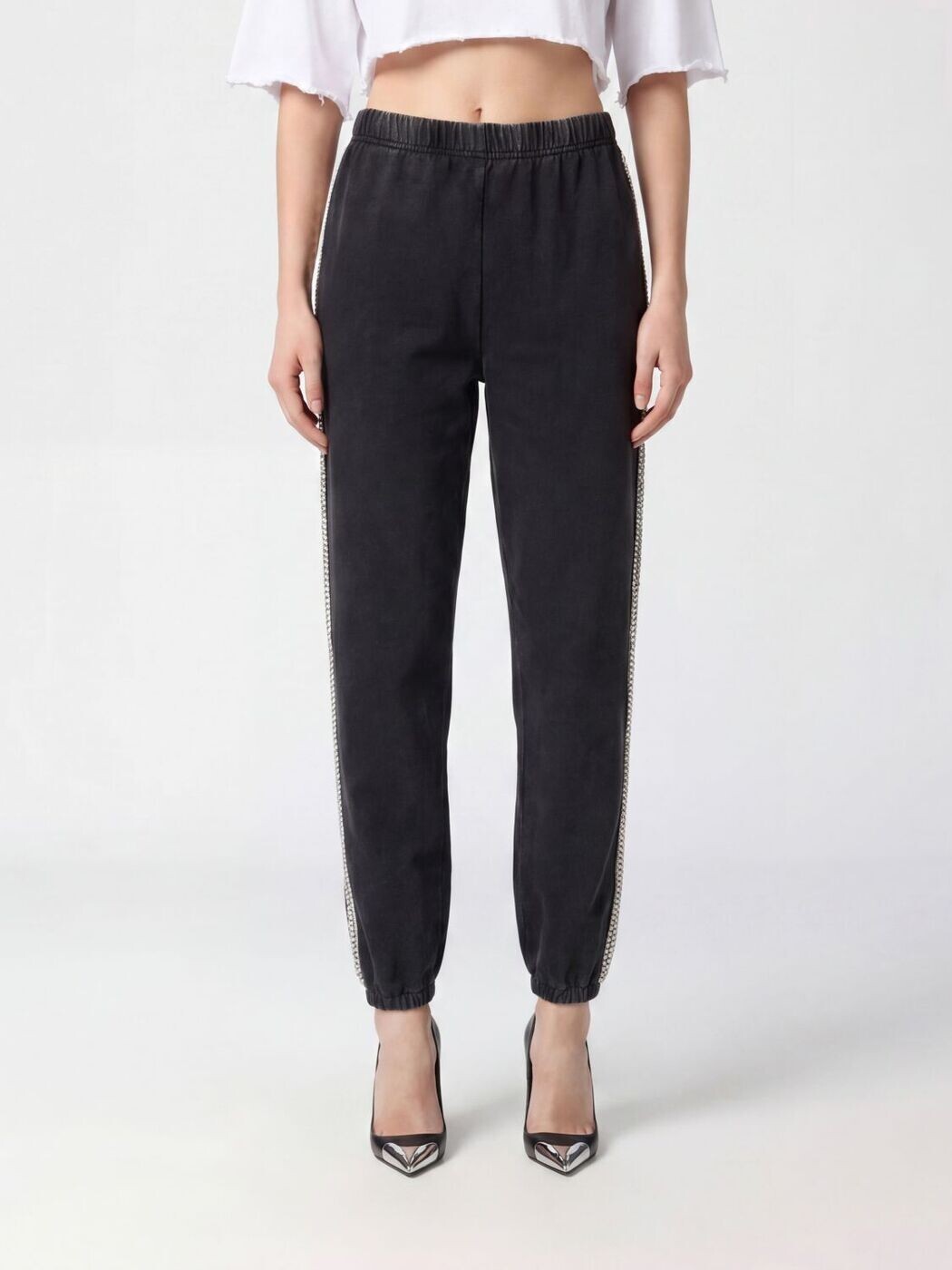 フィリップ飾り気のない PHILIPP PLEIN ズボン ズボン下 レディース 黒いこと Trousers SAFCWJT2190PTE004N 関税 貨物輸送無料 2026SS gi