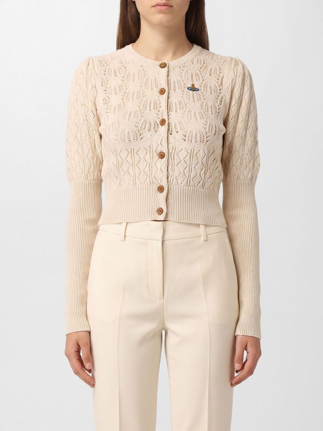 ヴィヴィアン・ウエストウッド VIVIENNE WESTWOOD スウェーター 編み物お召しもの レディース ベージュ Knitwear 1803007QY004S 関税 貨物輸送無料 2026SS gi