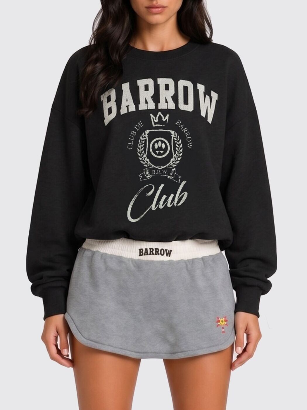 バロー BARROW 調教師 レディース 黒いこと Sweatshirts S6BWWOSW130 関税 貨物輸送無料 2026SS gi