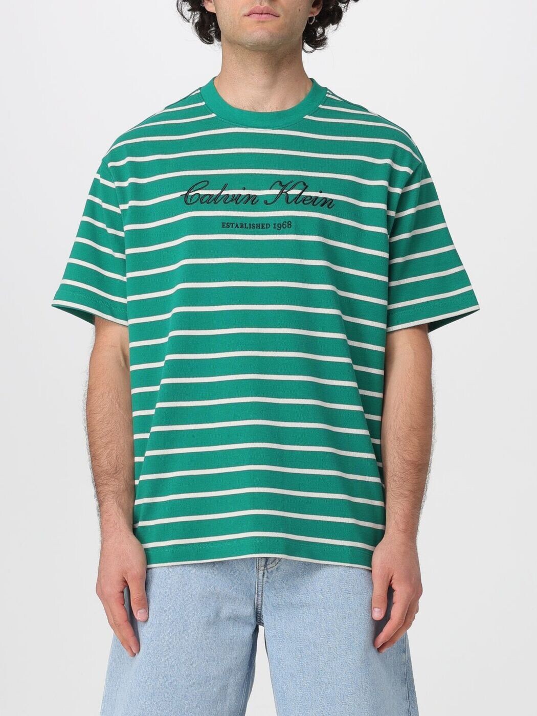 カルバン クライン CALVIN KLEIN Tシャツ メンズ T-shirts LV04RF204G Forest Green 関税 送料無料 2026SS gi｜BRANDSHOP「il Tesoro」
