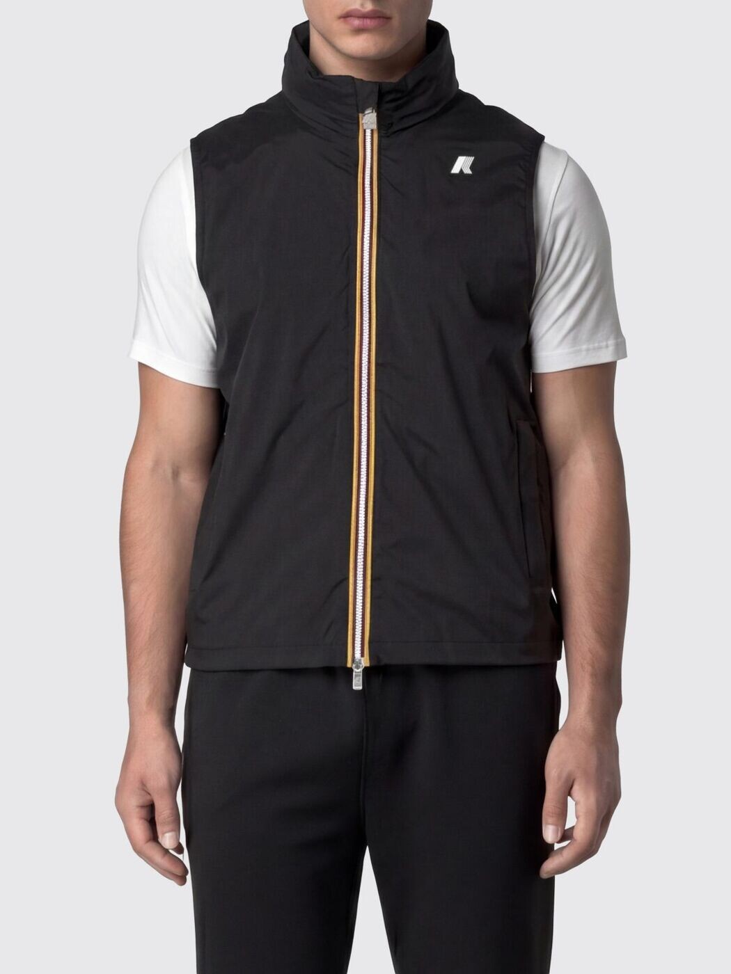 ケイ通い路 K-WAY ジレ より良い メンズ 黒いこと Vests K3123TW 関税 貨物輸送無料 2026SS gi