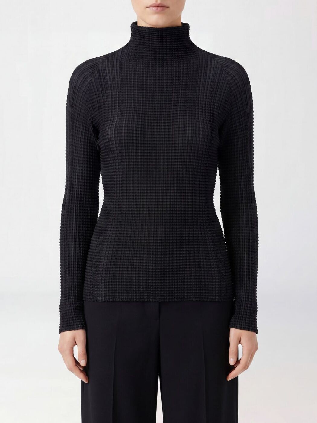 イッセイ ミヤケ ISSEY MIYAKE Tシャツ トップス レディース ブラック
